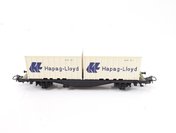 Märklin Primex H0 4552 Güterwagen Containertragwagen "Hapag-Lloyd" weiß 1:87