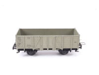 Trix Express H0 3414 offener Güterwagen Hochbordwagen 63 001 DB grau / Guss