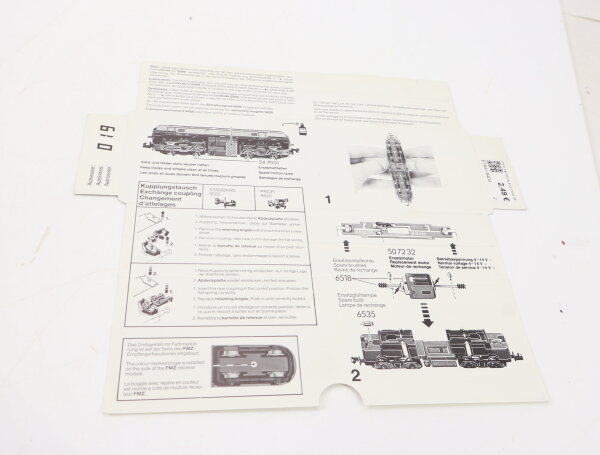 E1641 Fleischmann piccolo N Betriebsanleitung für FMZ Diesellok 67238