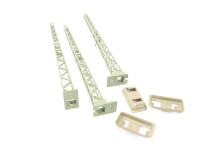 Märklin H0 7021 3x Turmmast Mast für Quertragwerk Oberleitung mit Fuß 1:87 OVP