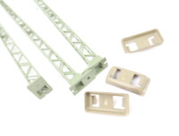 Märklin H0 7021 3x Turmmast Mast für Quertragwerk Oberleitung mit Fuß 1:87 OVP
