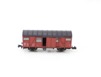 Fleischmann N 2470 gedeckter Güterwagen braun 132 3...