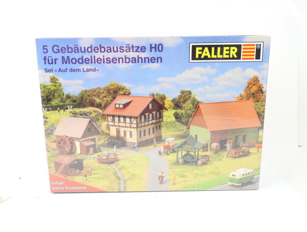 Faller H0 Set "Auf dem Land" 5 Gebäudebausätze H0 für Modelleisenbahn