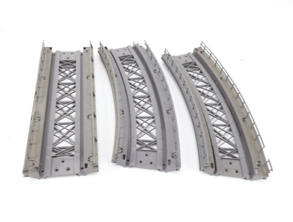 Märklin H0 Set 2x Gebogenes (360r) 1x Grade Rampenstücke für M-Gleis u. K-Gleis