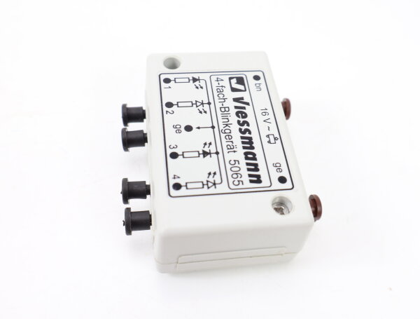 Viessmann H0 5065 Zubehör Steuerung Vierfach-Blinkelektronik für Andreaskreuze