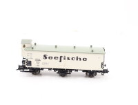 Fleischmann H0 5381 K Güterwagen Kühlwagen mit Brhs. "Seefische" 398 DR /NEM OVP