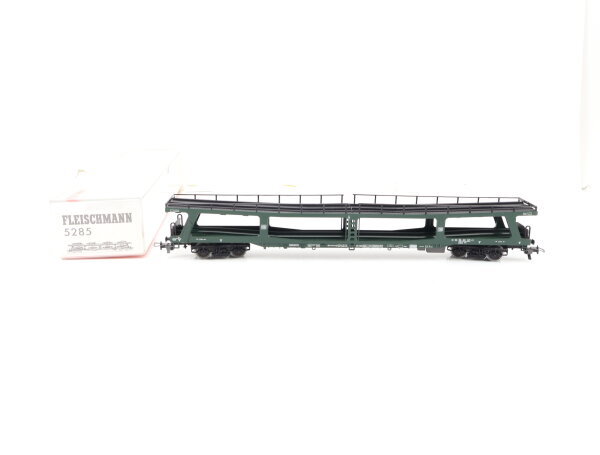 Fleischmann H0 5285 Güterwagen Autotransportwagen unbeladen 98-80 021-3 DDm DB