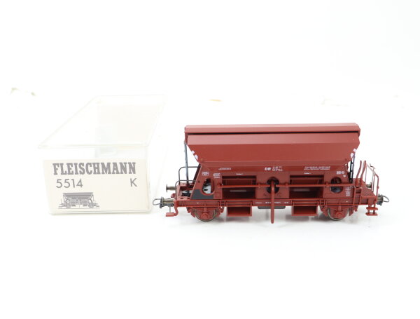 Fleischmann H0 5514 K Güterwagen Selbstentladewagen 573 6448-5 DR / NEM OVP