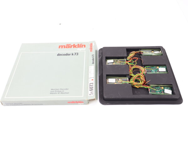 Märklin H0 5x 6073 Weichen-Decoder Decoder k73 für Gleis M-Weichen