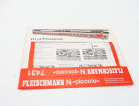 E1641 Fleischmann piccolo N Betriebsanleitung für Dieseltriebzug 7431 VT 614