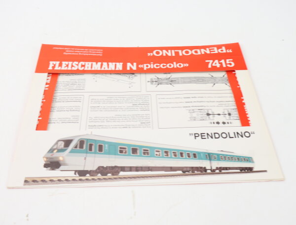 E1641 Fleischmann piccolo N Betriebsanleitung 7415 für Pendolino Dieseltriebzug