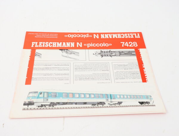 E1641 Fleischmann piccolo N Betriebsanleitung 7428 für Dieseltriebzug