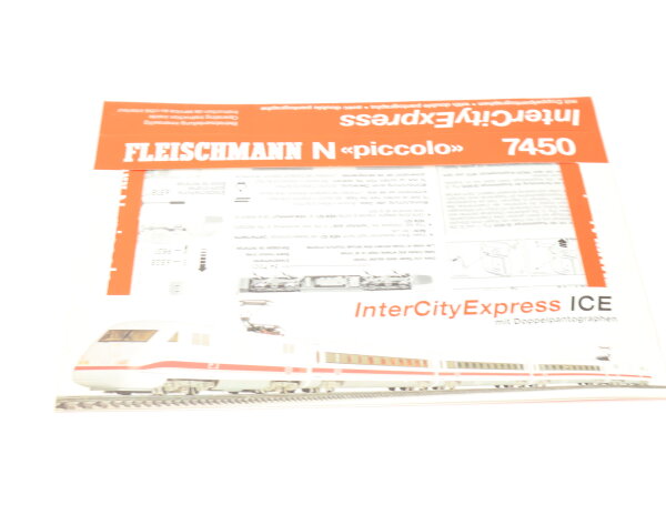 E1641 Fleischmann piccolo N Betriebsanleitung 7450 für InterCityExpress ICE