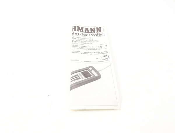 E1641 Fleischmann H0 Betriebsanleitung 6821 für Twin Handregler