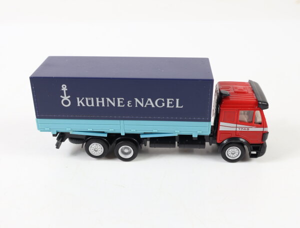Wiking H0 Modellauto LKW Pritsche MB LP 1748 "Kühne & Nagel" 1:87