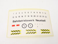 E1641 Fleischmann H0 Aufkleber "Bahnbetriebswerk...