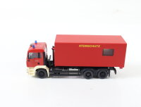 Wiking H0 Modellauto LKW Feuerwehr MAN mit Container "Atemschutz"