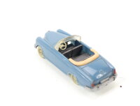 Wiking H0 376/1B Modellauto PKW Mercedes 220 Cabrio mattgraublau 1:87