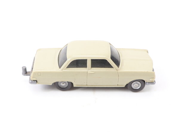 Wiking H0 345/2H Modellauto PKW Opel Rekord A hellgelbgrau 1:87