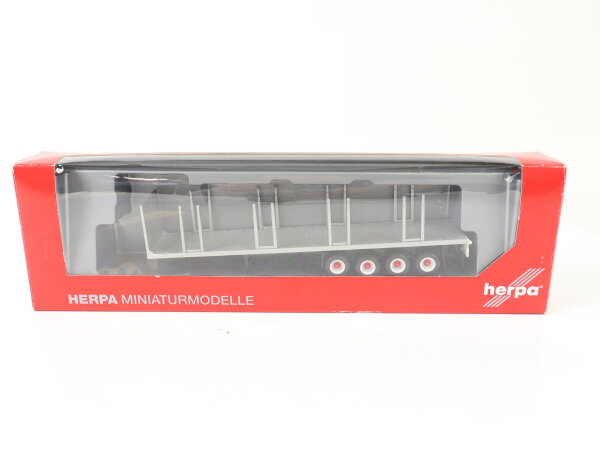 Herpa H0 076005 Modellauto LKW Rungenauflieger 4-achs 1:87