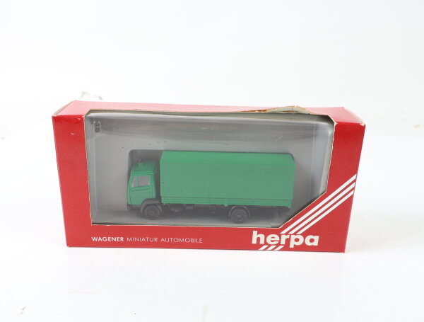 Herpa H0 828016 Modellauto LKW MB Pritsche mit Plane "Polizei" 1:87 OVP