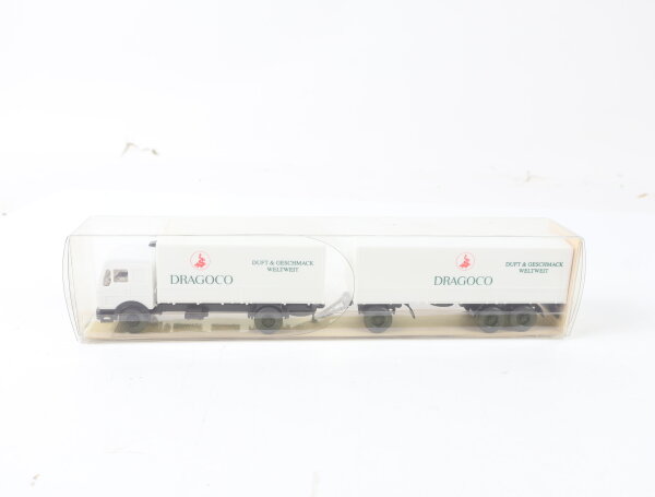 Wiking H0 26455/1 Modellauto LKW Mercedes-Benz MB Pritschen-Lastzug "Dragoco"