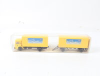 Wiking H0 25551 Modellauto LKW MAN Post-Koffer-Lastzug "Schreib mal wieder"