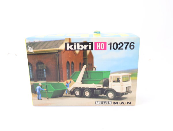 Kibri H0 10276 Modellauto Bausatz MAN Meiller Absetzkipper mit Container