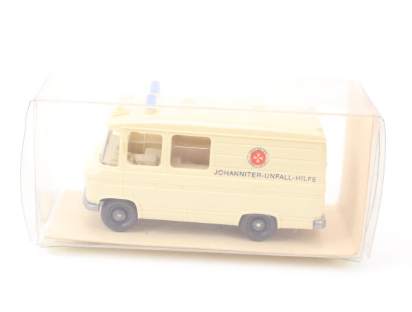 Wiking H0 13278 Modellauto Rettungswagen MB L 406 Johanniter-Unfall-Hilfe OVP