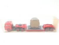 Wiking H0 24503 Modellauto LKW Tieflade-Sattelzug mit Kabeltrommel 1:87