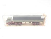 Wiking H0 488 Modellauto LKW Krupp 806 Sattelzug mit Plane 1:87