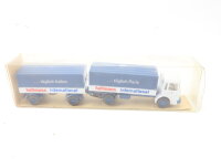 Wiking H0 424 Modellauto Lkw Pritschen Hängerzug...