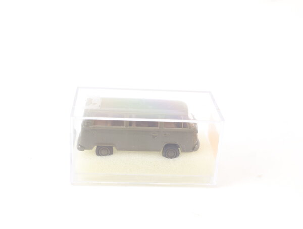 Brekina H0 3317 Modellauto Volkswagen T2 Bus Bundeswehr Militär OVP