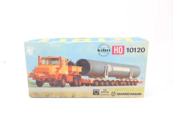 Kibri H0 10120 Modellauto Bausatz Faun Zugmaschine Schwerlastroller in OVP