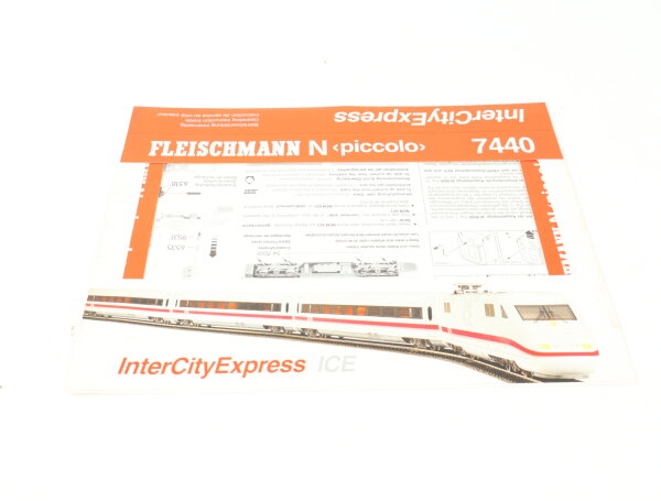 E1641 Fleischmann piccolo N Betriebsanleitung 7440 für InterCityExpress ICE