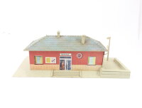 Faller H0 1511 Gebäude Kleiner Bahnhof Kleinstation Haltestelle / Licht