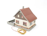 Faller H0 1561 Gebäude Wohnhaus Einfamilienhaus mit Pool / Licht