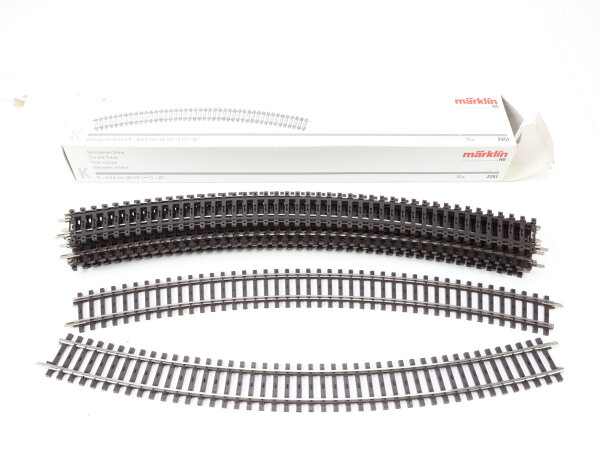 Märklin H0 2251 10x Gleismaterial K-Gleis gebogen R=618,5mm 30° / OVP