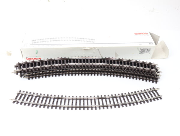 Märklin H0 2241 10x Gleismaterial K-Gleis gebogen R=553,9mm 30° / OVP