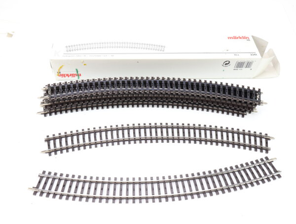 Märklin H0 2241 10x Gleismaterial K-Gleis gebogen R=553,9mm 30° / OVP