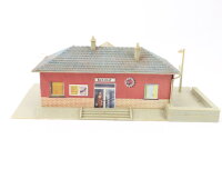 Faller H0 1511 Gebäude Kleiner Bahnhof Kleinstation Haltestelle / Licht