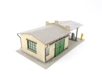 Pola H0 159 Gebäude Tankstelle mit Werkstatt "ARAL"