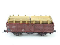 Roco H0 46039 offener Güterwagen Hochbordwagen mit Ladung 768 573 DB / NEM AC