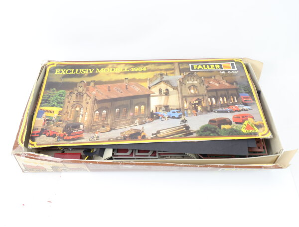 Faller H0 B-981 Gebäude-Bausatz Maschinenfabrik Exclusiv Modell 1984 Zertifikat