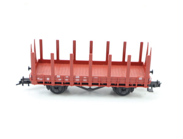 Fleischmann H0 5014 offener Güterwagen Rungenwagen R20 409 234 braun DB