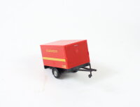 Herpa H0 Modellauto Feuerwehr PKW Koffer Anhänger 1-Achs rot