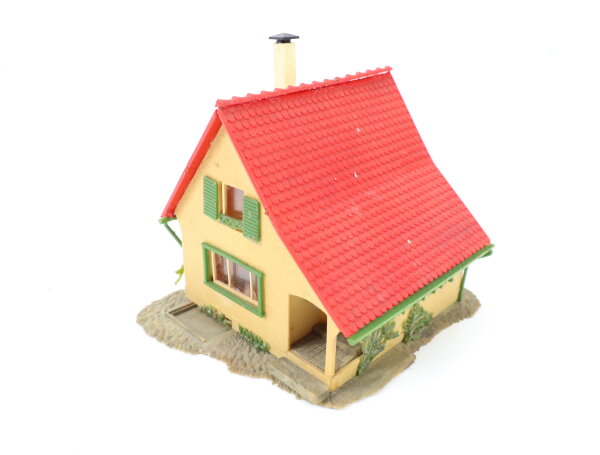 Faller H0 B-217 Gebäude Tankstelle "Shell"  Verkaufsraum und Pflegedienst gebaut