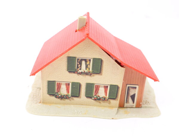 Spur H0 Gebäude Wohnhaus Einfamilienhaus / Pappe
