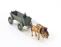 Spur H0 Figur Kutsche Fuhrwerk Pferdegespann 1:87