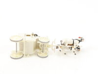 Preiser H0 30450 Figuren Hochzeitskutsche mit Kutscher und Brautpaar 1:87